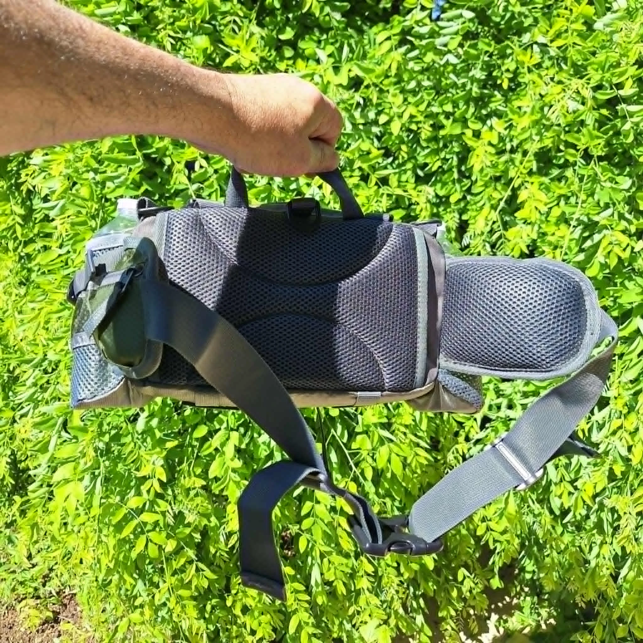 Mochila Outdoor Rando Confort Plus — costas acolchoadas, vários bolsos, verde escuro – photo 18